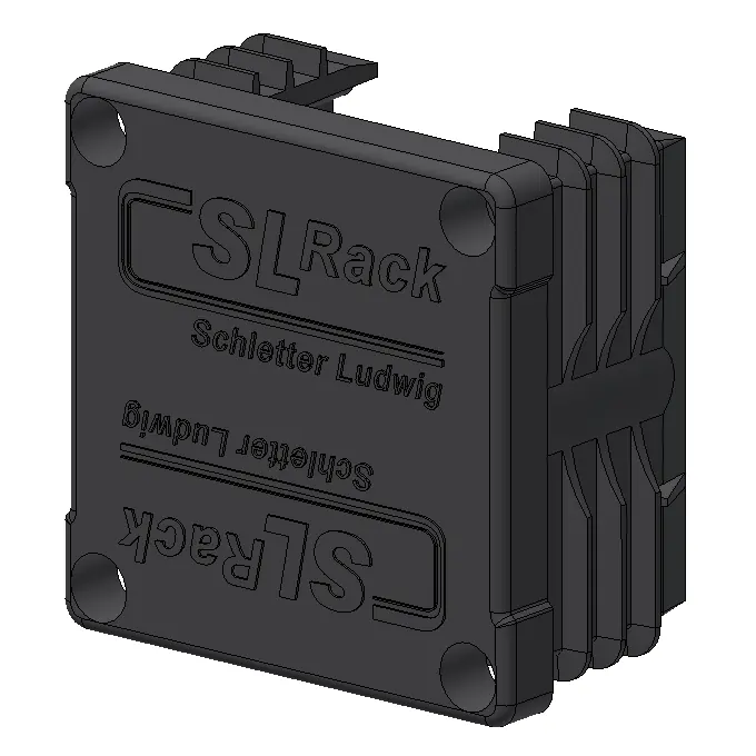 SL-Rack Kunststoff-Endkappe RAIL 40 schwarz 40x40mm (94640-05) Expressversand