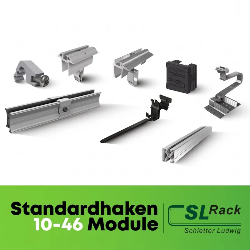 Jetzt Kaufen Schletter (SL-Rack) Unterkonstruktion Schrägdach 10 - 46 Module