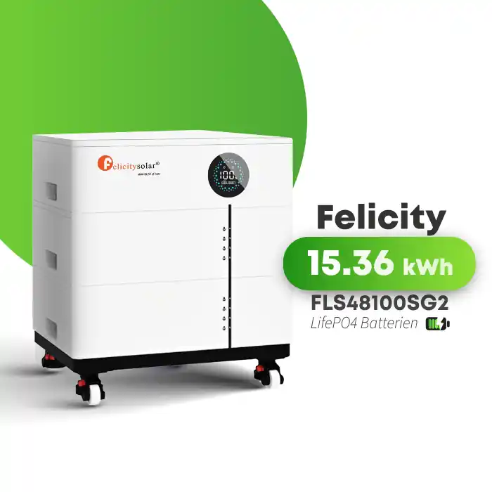 Begrenztes Angebot Felicity Stapelspeicher 15,36 kWh Erweiterbar FLS48100SG2 LiFePO4