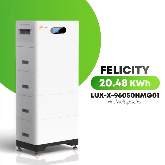 Schnäppchen Felicity LUX-X-96050HG01 Hochvoltspeicher – 20,48 kWh LiFePO4 Batterie