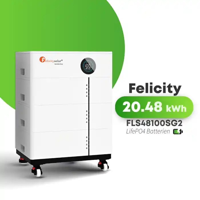 Felicity Stapelspeicher 20,48 kWh Erweiterbar FLS48100SG2 LiFePO4 Sofort Bestellen