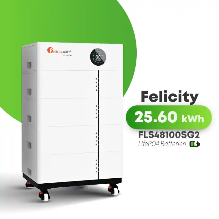 Felicity Stapelspeicher 25,60 kWh Erweiterbar FLS48100SG2 LiFePO4 Nur Für Kurze Zeit