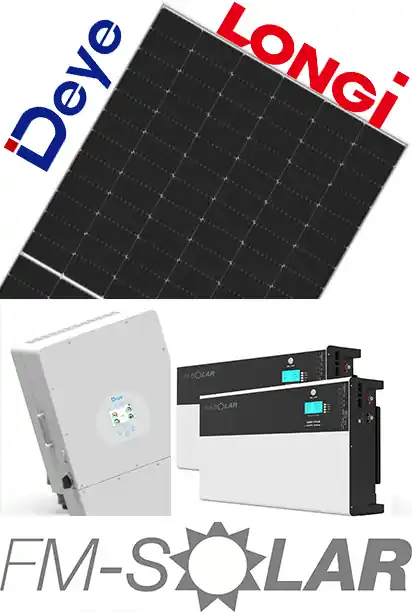 Solarpaket 15,48kWp Hybrid-Wechselrichter, Panel LONGI SOLAR 430W und Batteriespeicher 0% MwSt Aktuell