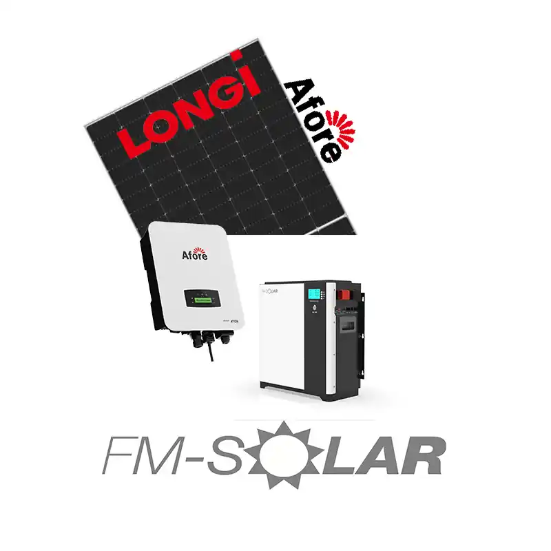 Solarpaket 5,04kWp Hybrid-Wechselrichter, Panel LONGI SOLAR 420W und Batteriespeicher 0% MwSt Neue Ware