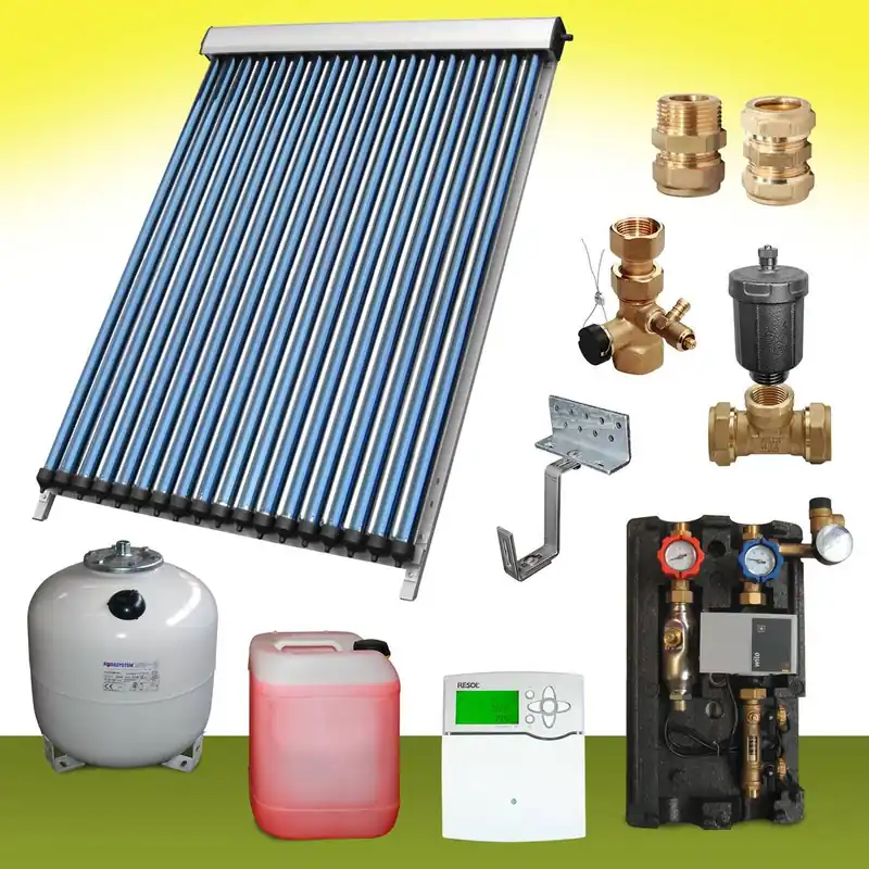 *8* Solaranlage SPA 135 Vakuumröhren Komplettpaket 20,07m² Markenware