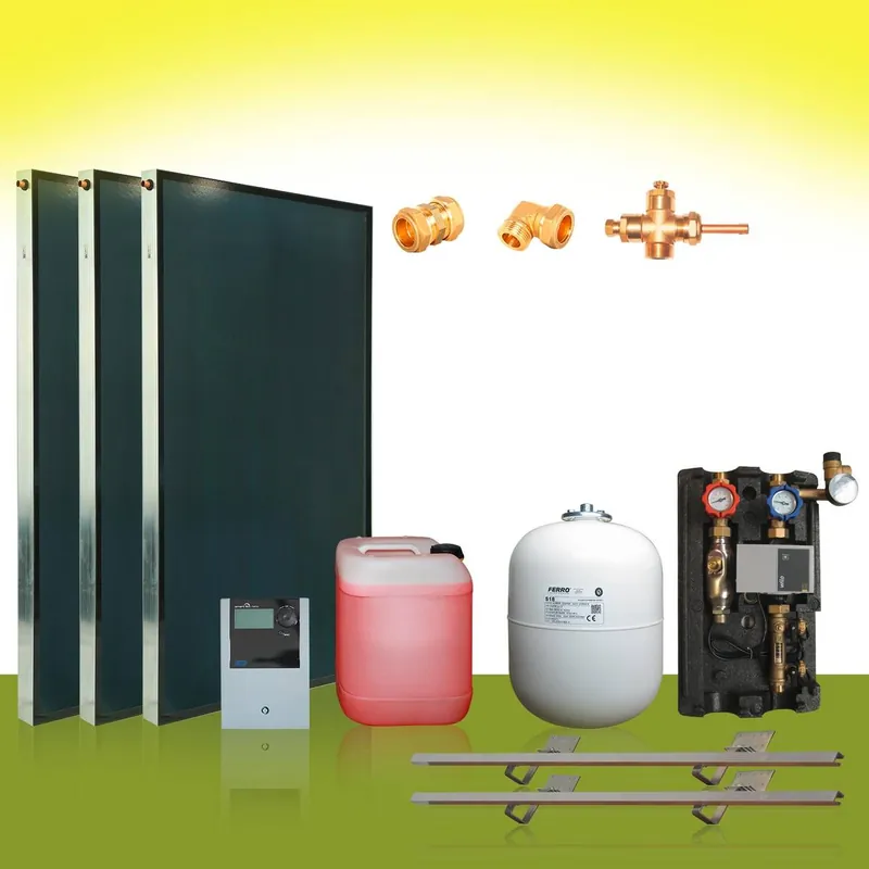 Sonderangebot Solaranlage Flachkollektoren 6,09m² Solar
