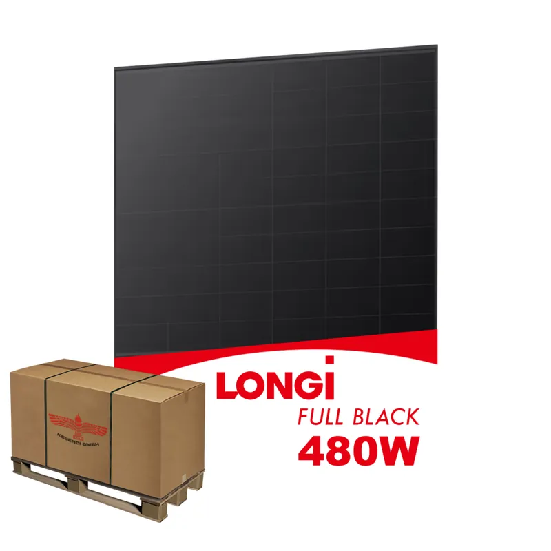 Palettenabnahme LONGi EcoLife 480W Solarmodul Full Black Glas Glas LR7-54HVBB Highlight