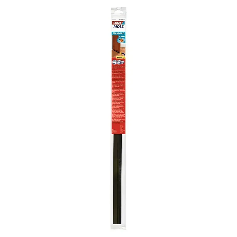 Tesa Moll Standard Türdichtschiene Türdichtung braun schwarz 100 x 3,7 cm 12 mm Preiswert