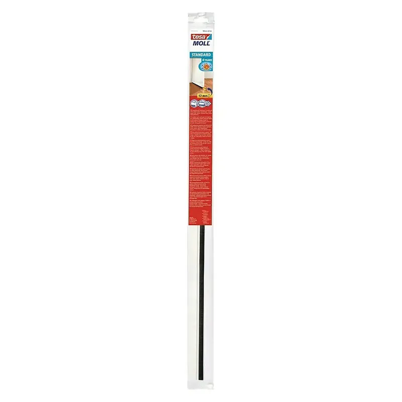 Tesa Moll Standard Türdichtschiene Türdichtung weiß schwarz 100 x 3,7 cm 12 mm Beliebt