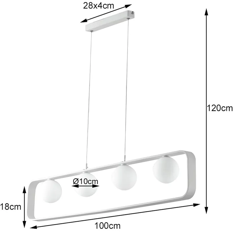 Ausverkauf LUCE ambiente Mehrflammige Pendelleuchte Hängeleuchte Hängelampe Lampe I-ROXY-S4