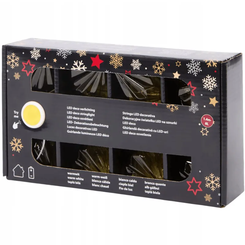Meistverkauft LED Deko Lichterkette Weihnachtsdekoration Dokration Deko warmweiß IP20