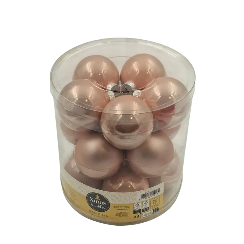 Weihnachtskugeln Glaskugeln Christbaumkugeln Kugeln Echtglas pink 15 Stk Ø 5,7cm Günstig