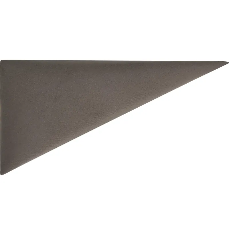 Sonderangebot Wandkissen Dreieck 15 cm x 30 cm Dunkelgrau Samt