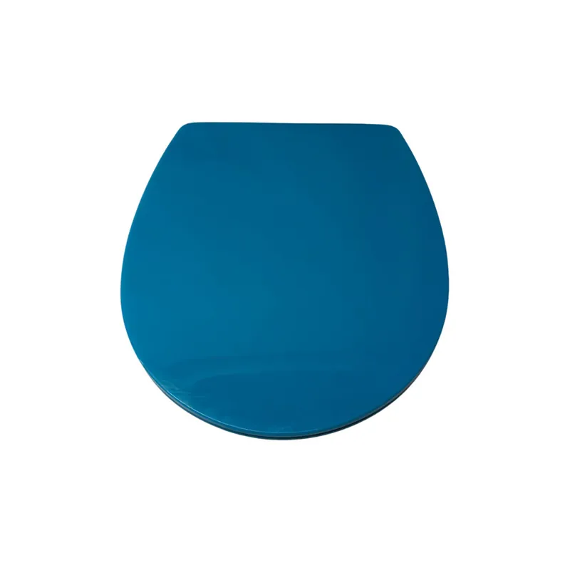 Cerro WC Sitz mit Absenkautomatik Polypropylen Anthrazit Blau Preisknaller