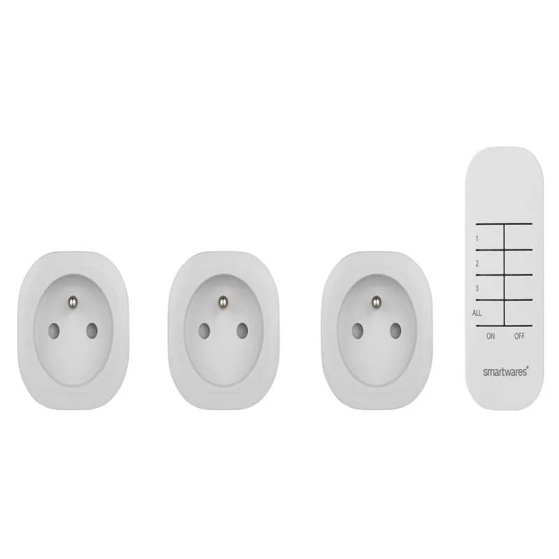 Smartwares Indoor Steckdosenschalter-Set Mini Fernbedienung Funk SH4-99566 Sale