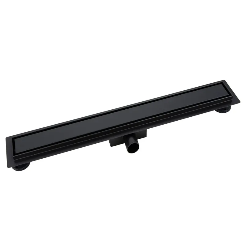 Schnäppchen Verosan+ Duschrinnen-Komplettset Duschablauf Ablauf Lech 100 cm Matt-Schwarz