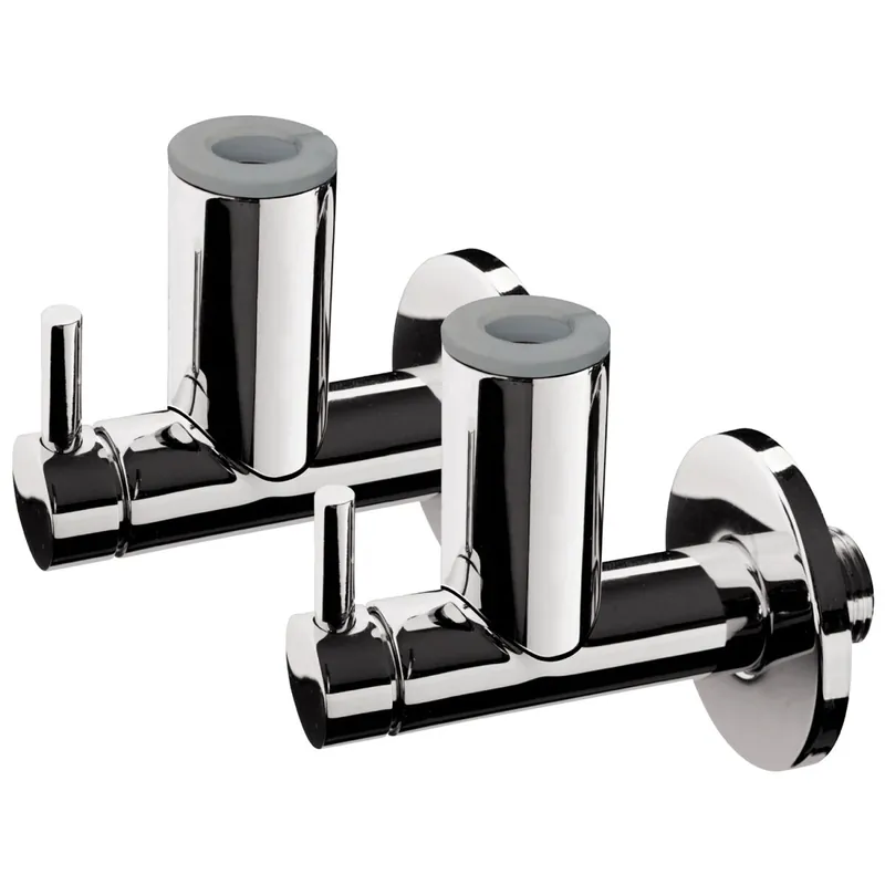 Milamondo Handwerk Design Eckventil Exklusiv 20,95 mm verchromt 2er-Set Einhebel Günstig
