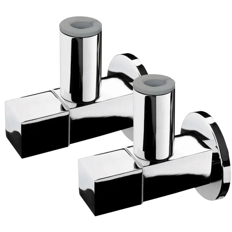 Mega-Angebot Milamondo Handwerk Design Eckventil Exklusiv Square 2er-Set verchromt viereckig