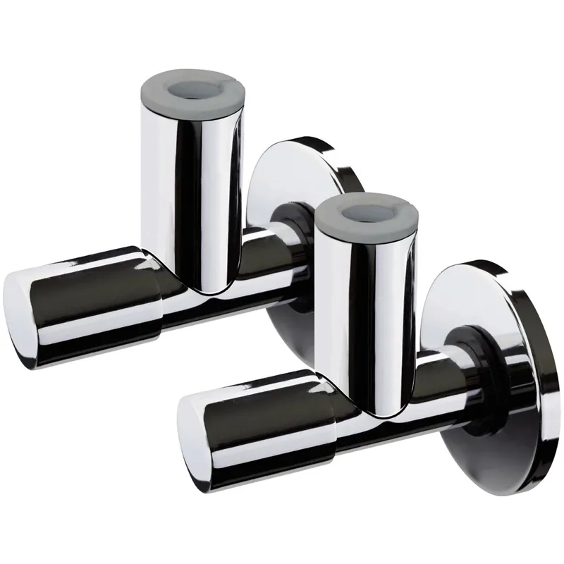 Preiswert aquaSu Handwerk Design Eckventil Luxus verchromt 2er-Set Geräteanschluss Eckhahn