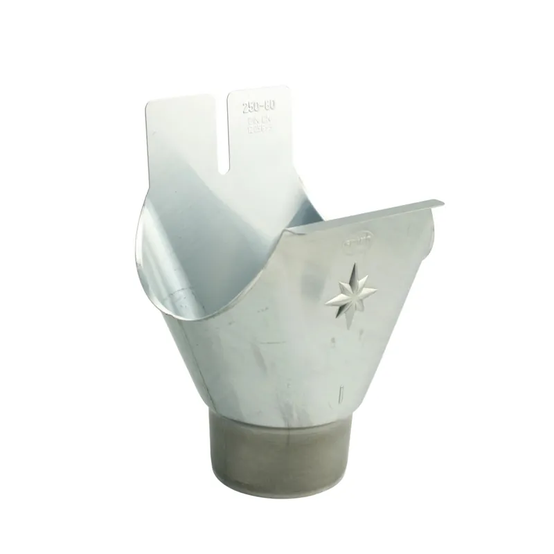 Marley Zink-Dachrinnen-Stutzen DN 125/80 Rinnenstutzen titan zink halbrund Sichere Zahlung