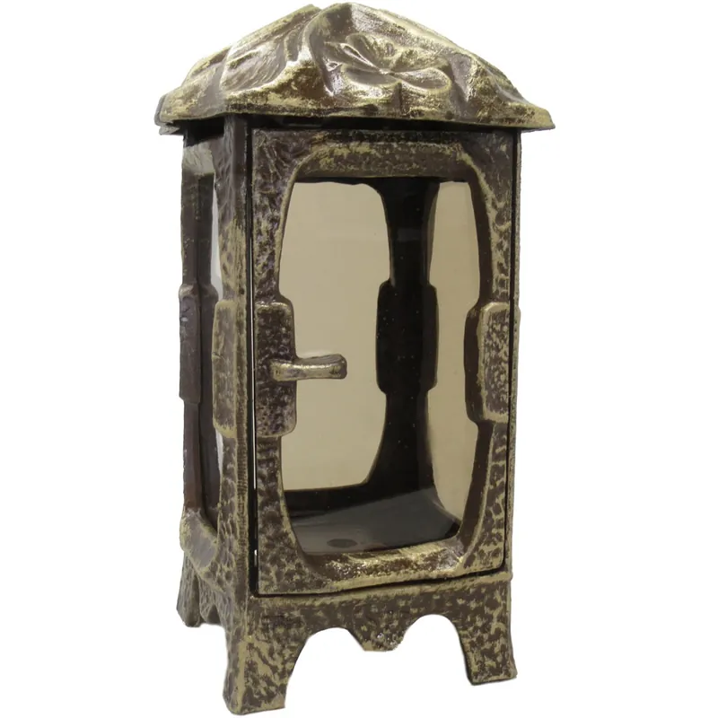Abverkauf Moll Grablampe Kunstguss 27 cm x 13 cm x 13 cm Bronze Grablaterne Grabschmuck