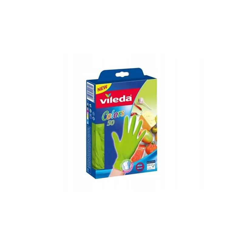 Abverkauf 100x Vileda Handschuhe multisenten S/M grün Arbeitshandschuhe Schutzhandschuhe