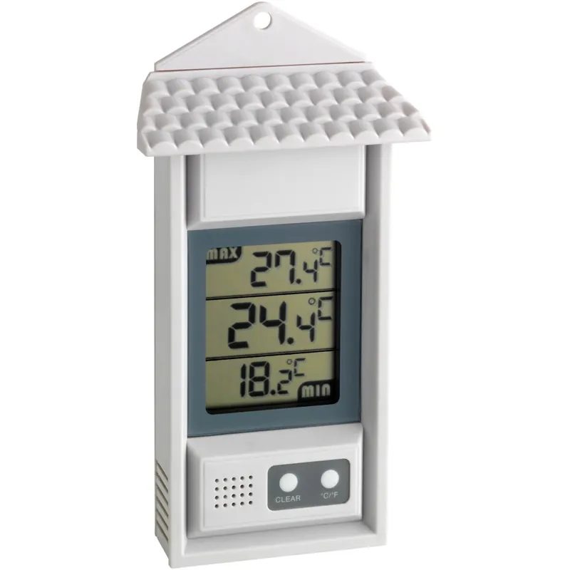 TFA Dostmann digitaler Thermometer weiß Luftfeuchtigkeit Temperaturmessgerät Letzte Chance
