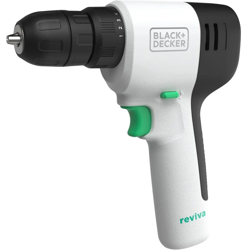 Black Decker Akku-Bohrschrauber Schlagbohrschrauber reviva REVDD12C-QW Highlight
