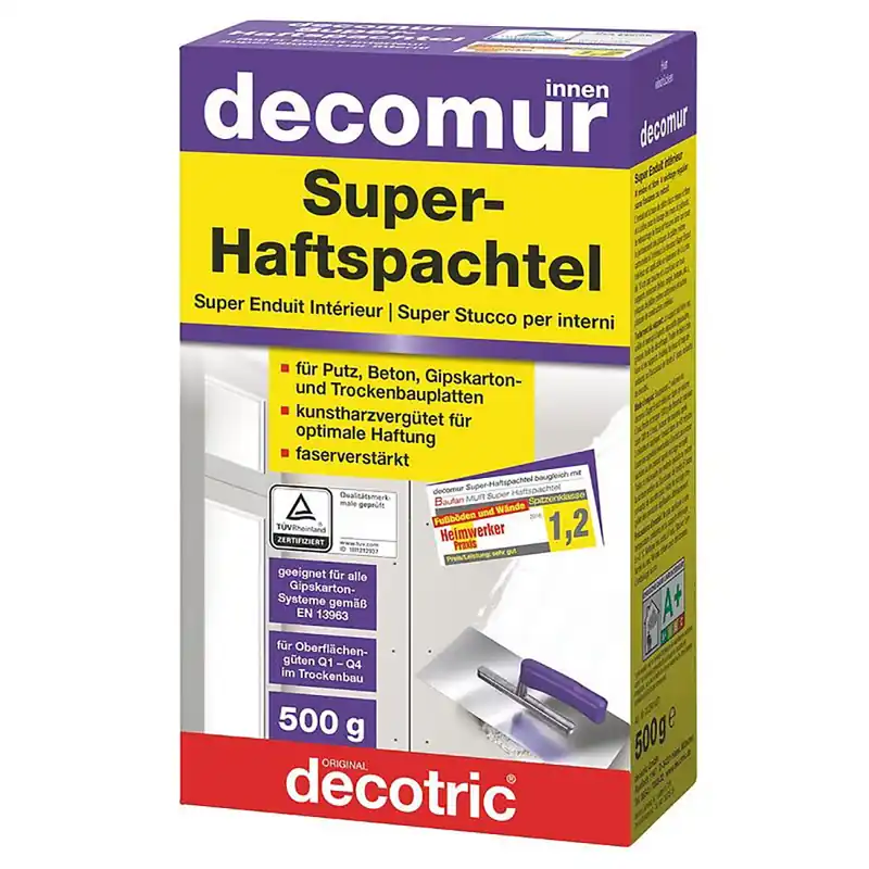 Highlight Decotric Super-Haftspachtel Grundierspachtel Grundspachtel Spachtelmasse 500 g
