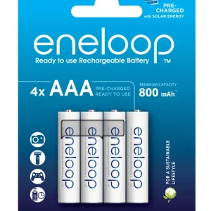 Eneloop Akku BK-4MCDE AAA 800mAh Ready2Use (4er Blister) Highlight