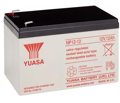 Yuasa NP12-12 12Ah 12V Bleiakku NP 12-12 VdS Zulassung Super-Preis