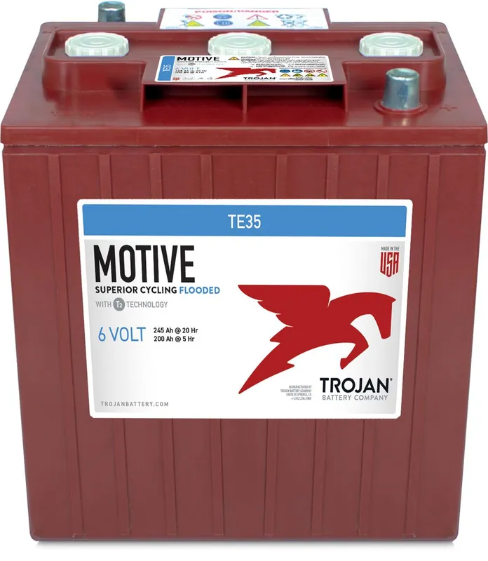 Preiswert Trojan TE35 6V 245Ah Deep Cycle Traktionsbatterie AP-Anschluss