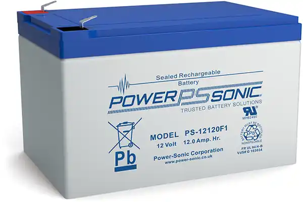 Powersonic PS 12120 12V 12Ah Blei-Vlies Akku AGM VRLA VdS Kracherpreis