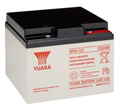 Yuasa NP24-12I 24Ah 12V Bleiakku / AGM NP 24-12 VdS Geprüft