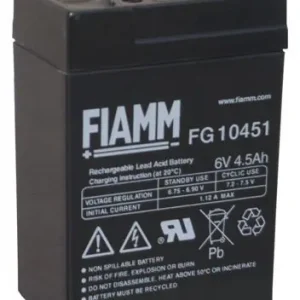 Fiamm FG10451 6V 4,5Ah Blei Vlies Akku Blei Akku AGM Sofort Bestellen