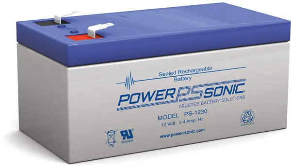 Powersonic PS 1230 12V 3,4Ah Blei-Vlies Akku AGM VRLA VdS Finale Aktion
