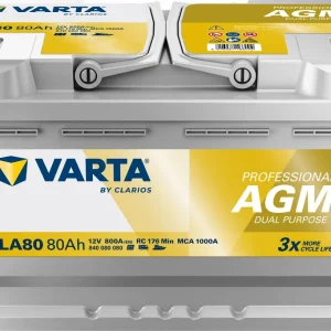 Expressversand Varta LA80 Professional DP AGM Versorgungsbatterie 12V 80Ah 800A