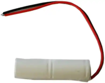 Meistverkauft Akku Pack 2,4V 1800mAh für Notbeleuchtung Stab NiCd L2x1 2xSub-C Hochtemperaturzellen Kabel