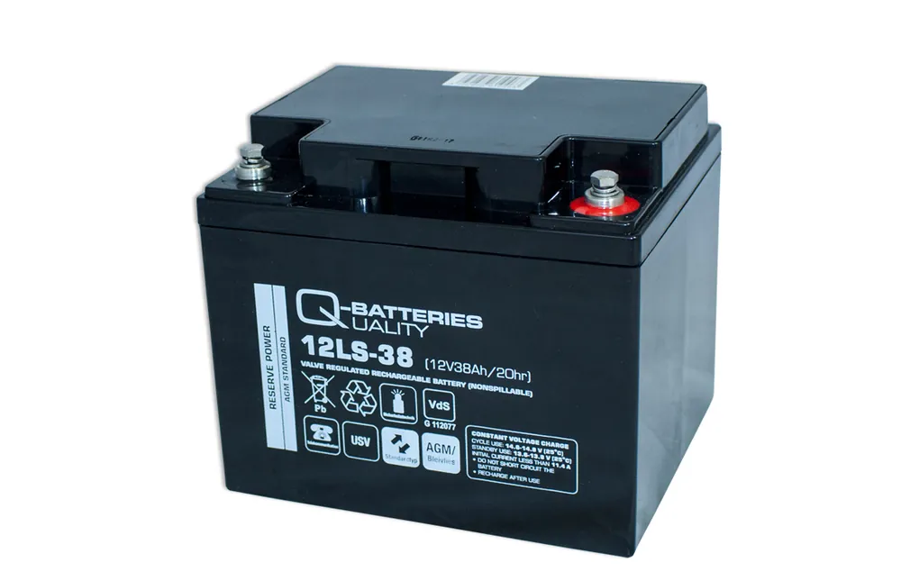 Jetzt Kaufen Q-Batteries 12LS-38 12V 38Ah Blei-Vlies-Akku / AGM VRLA mit VdS