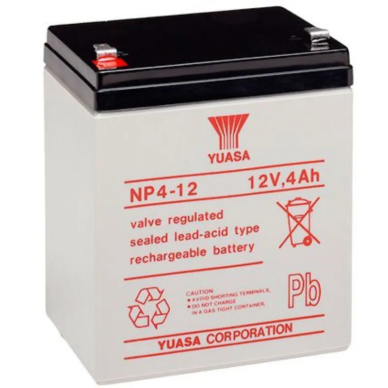 Yuasa NP4-12 4Ah 12V Bleiakku / AGM NP 4-12 Bestpreis