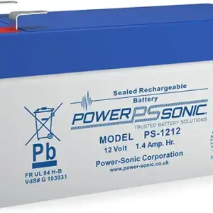 Letzte Chance Powersonic PS 1212 12V 1,2Ah Blei-Vlies Akku AGM VRLA VdS