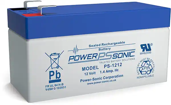 Letzte Chance Powersonic PS 1212 12V 1,2Ah Blei-Vlies Akku AGM VRLA VdS
