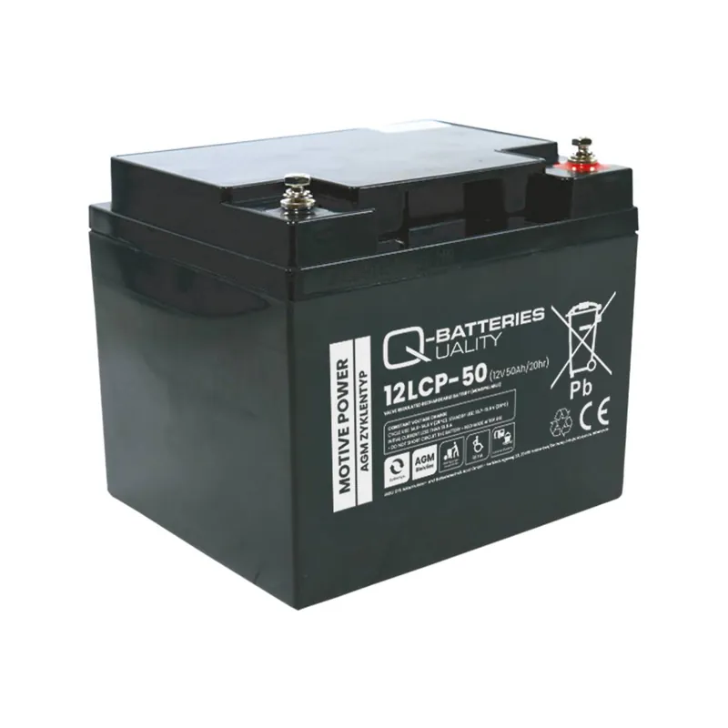 Q-Batteries 12LCP-50 / 12V - 50Ah Blei Akku Zyklentyp AGM - Deep Cycle VRLA Mega-Angebot