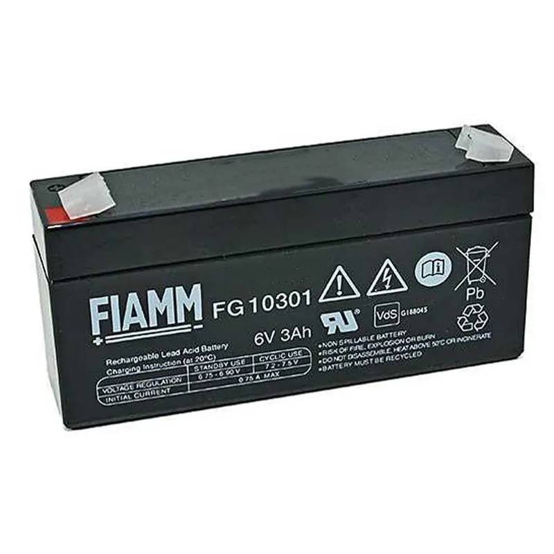 Fiamm FG10301 6V 3.0Ah Blei-Vlies Akku AGM VRLA mit VdS Preiswert