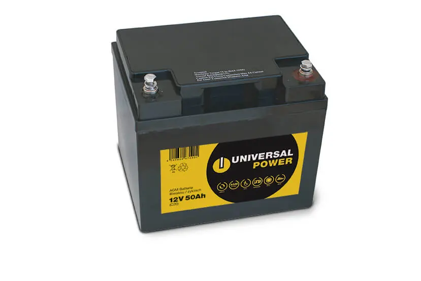 Universal Power AGM UPC12-50 12V 50Ah (C20) AGM Batterie Bleiakku für E-Mobile, zyklenfest Saisonangebot