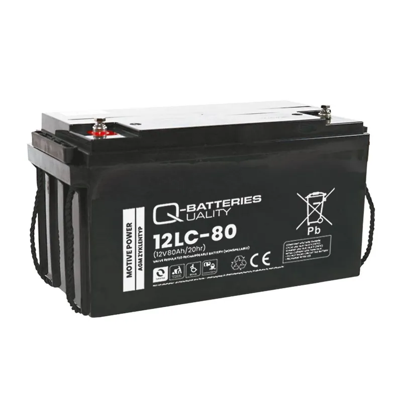 Direkt Vom Hersteller Q-Batteries 12LC-80 / 12V - 80Ah Blei Akku Zyklentyp AGM - Deep Cycle VRLA