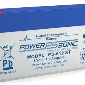 Powersonic PS 612ST 6V 1,3Ah Blei-Vlies Akku AGM VRLA Zertifiziert