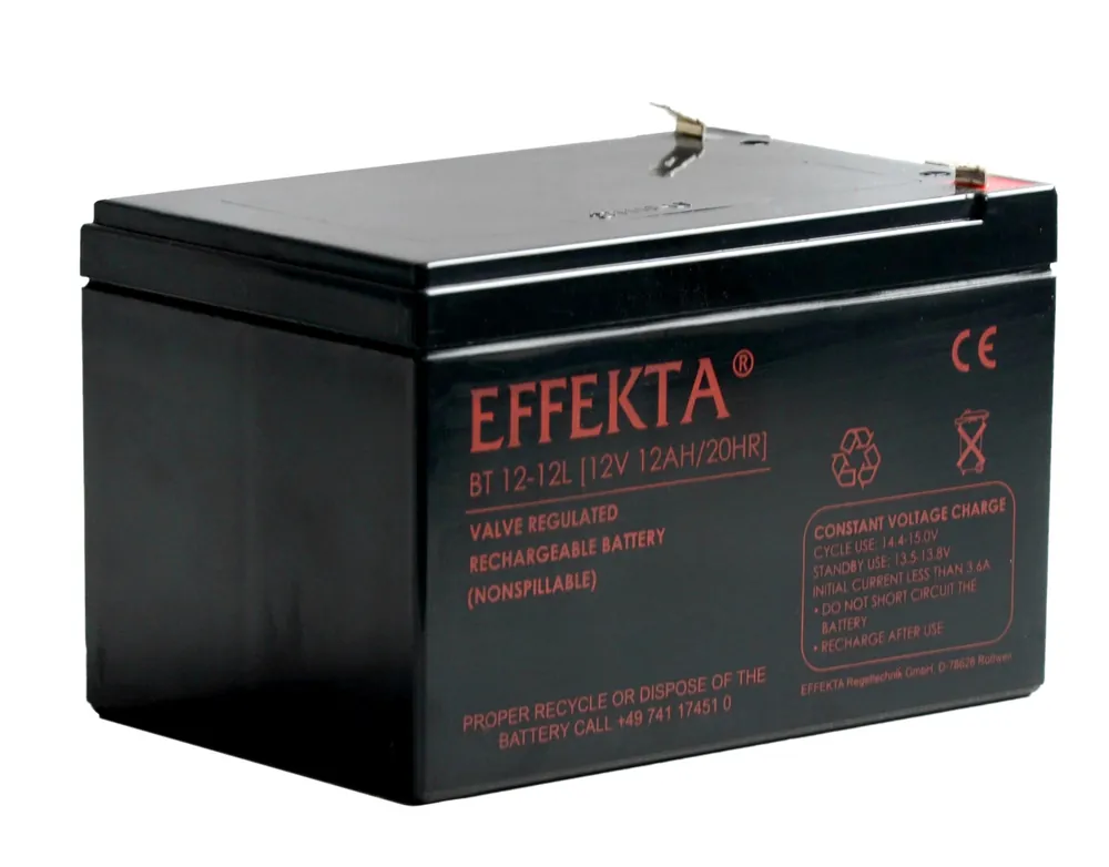 Garantierte Lieferung Effekta BT 12-12L 12V 12Ah Blei Akku / Blei-Vlies Akku AGM VRLA