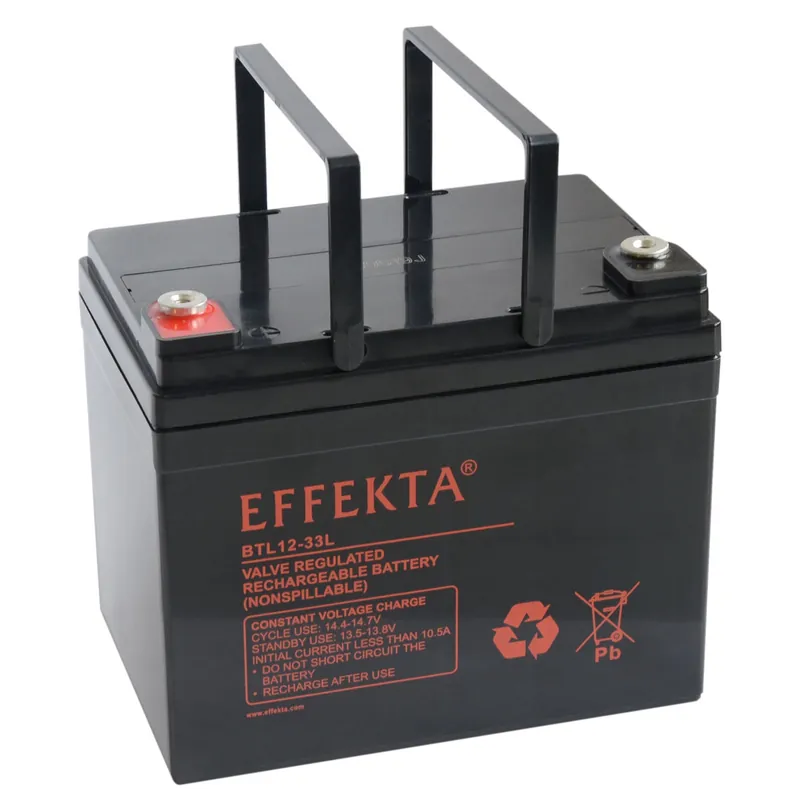 Geprüft Effekta BTL 12-33L 12V 33Ah Blei Akku / Blei-Vlies Akku AGM VRLA