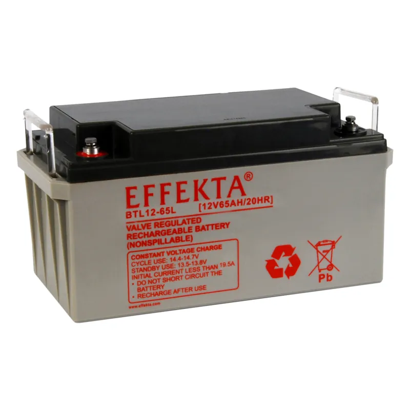 Effekta BTL 12-65L 12V 65Ah Blei Akku / Blei-Vlies Akku AGM VRLA Heißes Angebot